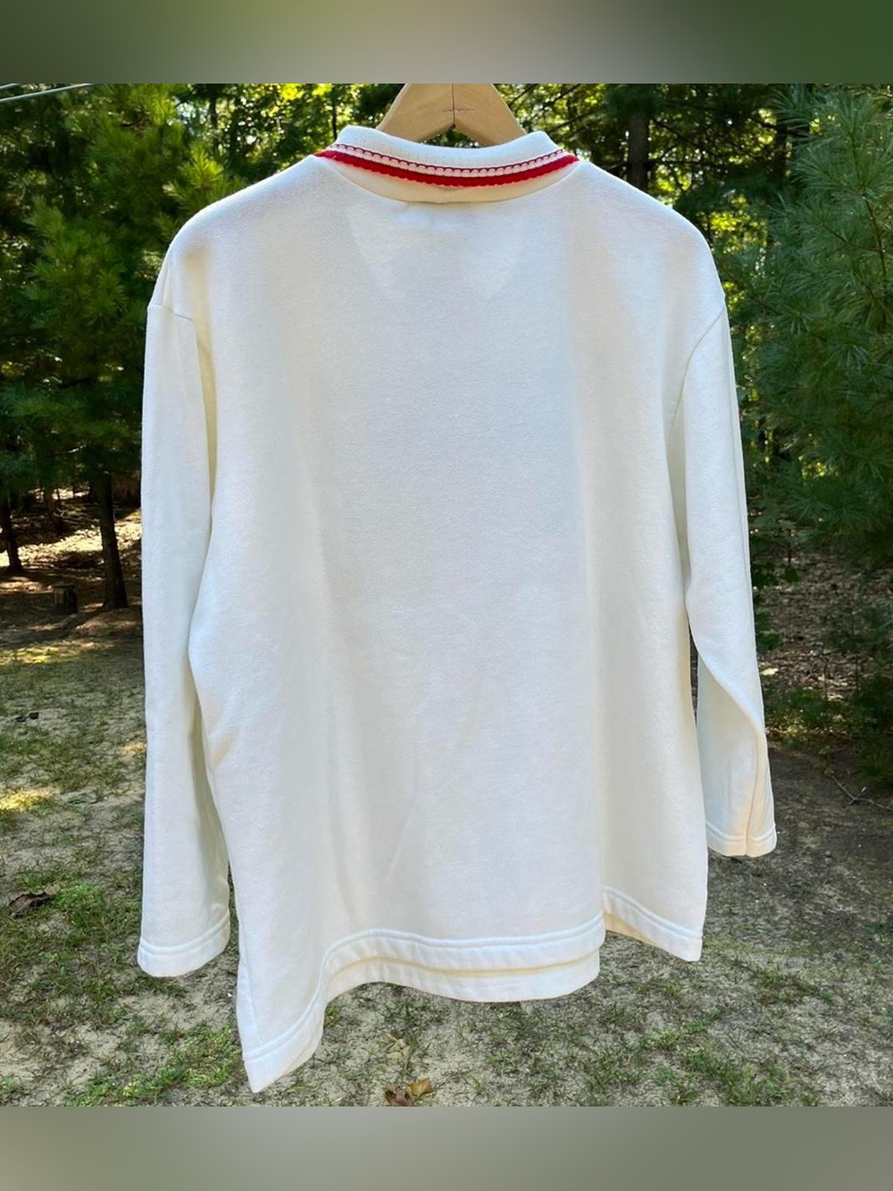 90s Sears NWT Bing Apple Orchard Fleece Sweatshirt Plus Size 1X Grandma Fall - Picture 3 of 15
